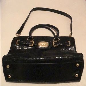 Michael Kors Black Snakeskin Bag
